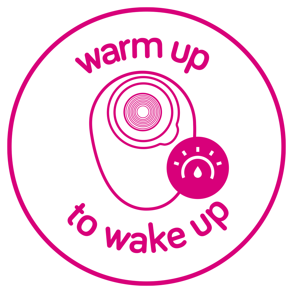 Warm up to wake up