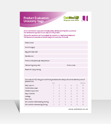 Urostomy Evaluation Form